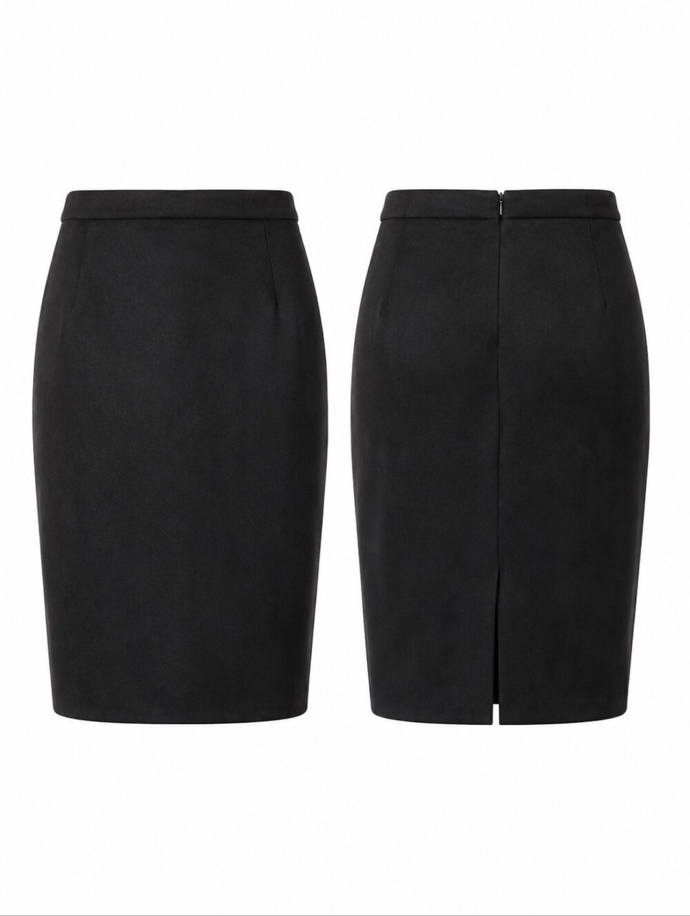 Faux Suede Skirt|Classic Pencil Skirt | Stretchy| Office,Career| Size 14| EUC - Picture 3 of 9
